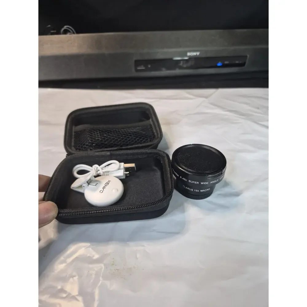 Xenvo Camera Pro Lens Kit w/ LED Light 0.45x Super Wide Angle Lens 15x Macro
